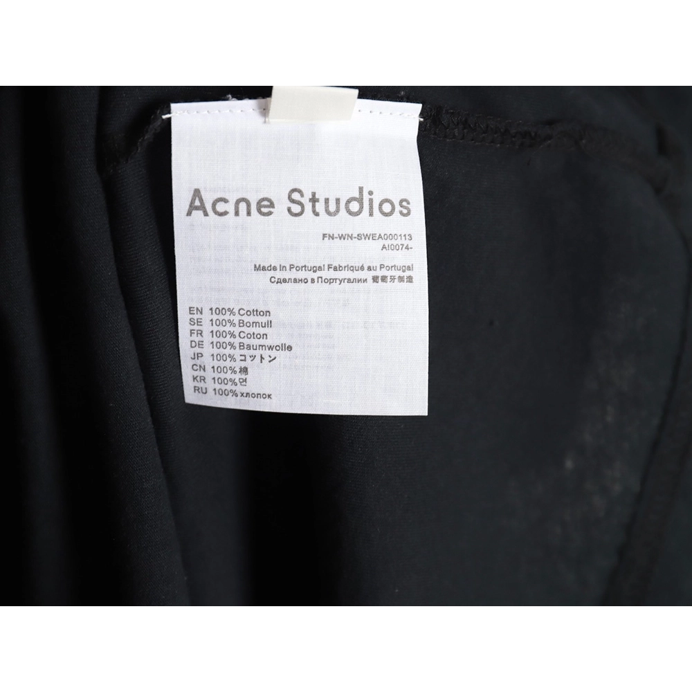 Acne Studios Gradient Mottled 1996 Lettering Print Short Sleeve T-shirt TSK3,Acne Studios