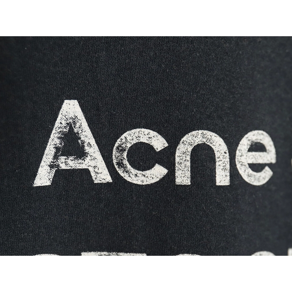 Acne Studios Gradient Mottled 1996 Lettering Print Short Sleeve T-shirt TSK3,Acne Studios