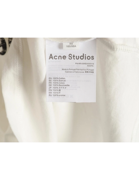 Acne Studios Gradient Mottled 1996 Lettering Print Short Sleeve T-shirt TSK2,Acne Studios