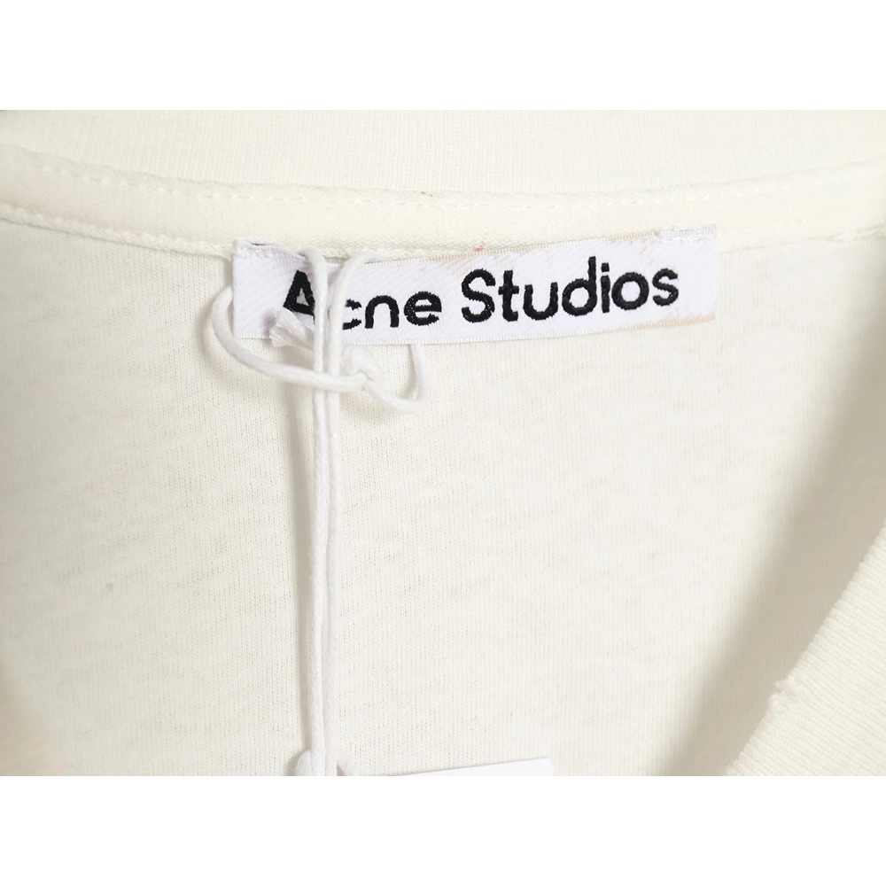 Acne Studios Gradient Mottled 1996 Lettering Print Short Sleeve T-shirt TSK2,Acne Studios