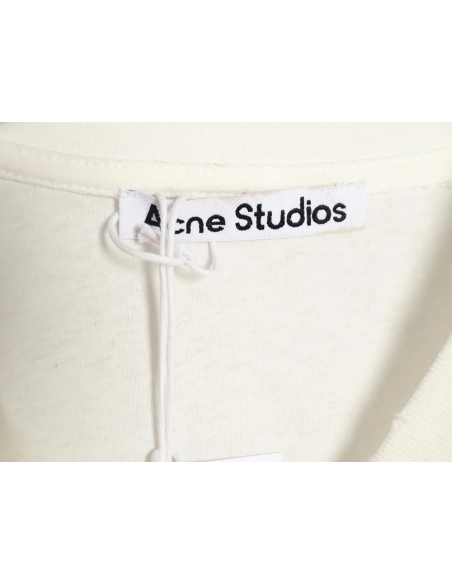 Acne Studios Gradient Mottled 1996 Lettering Print Short Sleeve T-shirt TSK2,Acne Studios