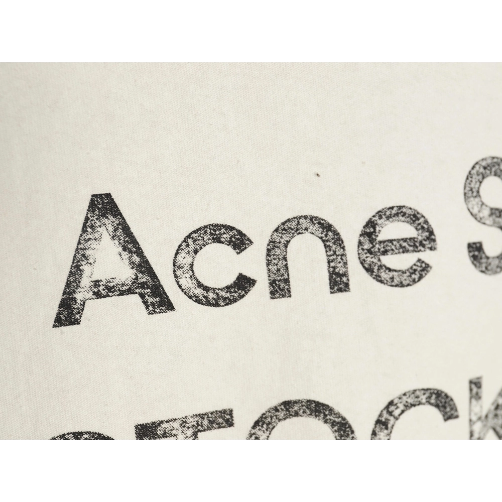 Acne Studios Gradient Mottled 1996 Lettering Print Short Sleeve T-shirt TSK2,Acne Studios