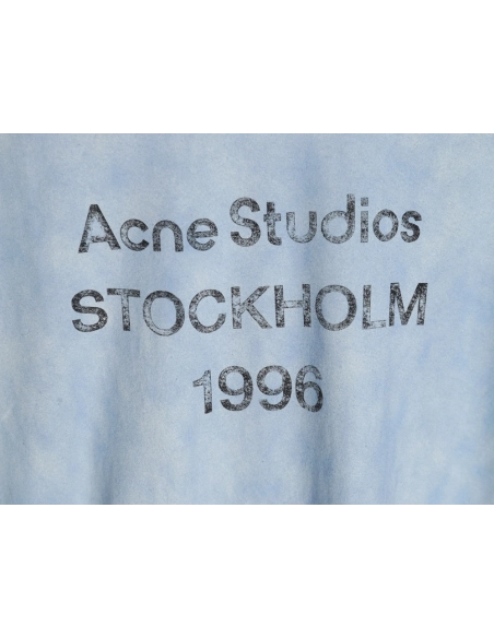 Acne Studios Gradient Mottled 1996 Lettering Print Short Sleeve T-shirt TSK1,Acne Studios