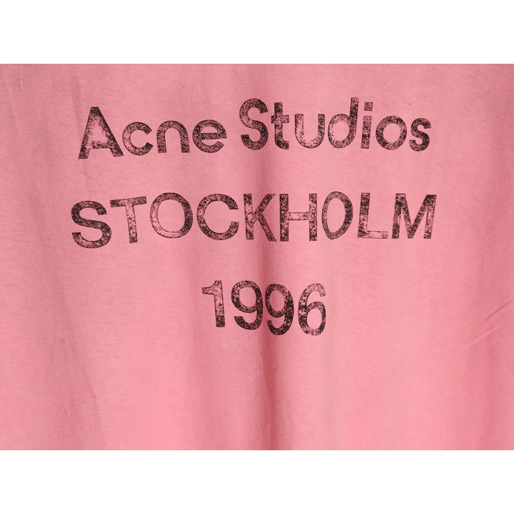 Acne Studios Gradient Mottled 1996 Lettering Print Short Sleeve T-shirt,Acne Studios