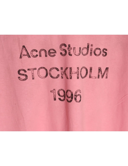 Acne Studios Gradient Mottled 1996 Lettering Print Short Sleeve T-shirt,Acne Studios