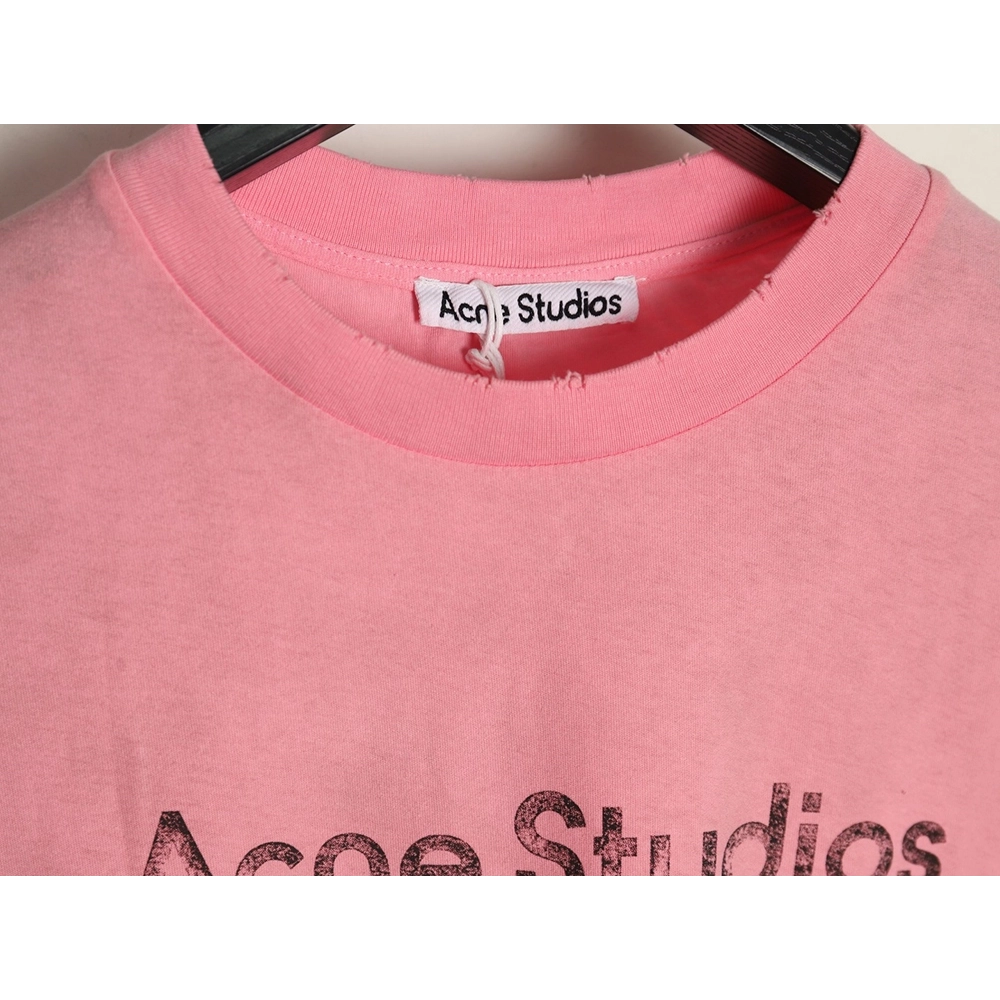 Acne Studios Gradient Mottled 1996 Lettering Print Short Sleeve T-shirt,Acne Studios