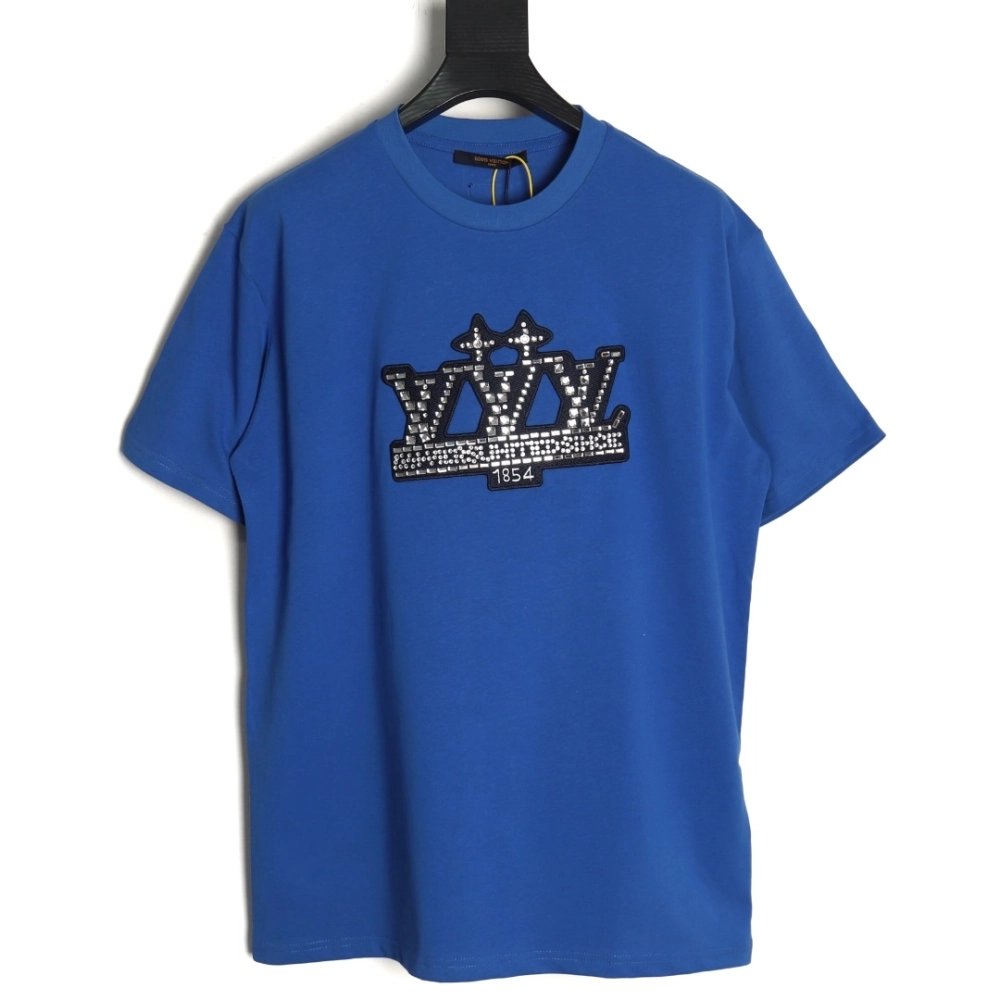 Louis Vuitton 1854 Diamond Letters Cotton Short Sleeves,Louis Vuitton