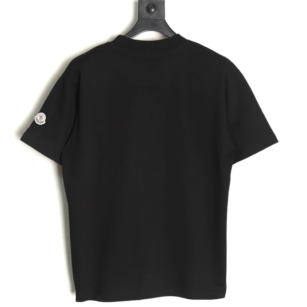 Moncler pixel fuzzy foam logo printed short-sleeved T-shirt TSK1,Moncler