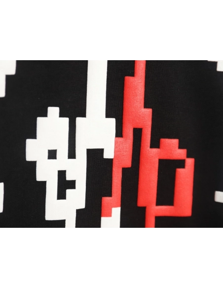 Moncler pixel fuzzy foam logo printed short-sleeved T-shirt TSK1,Moncler
