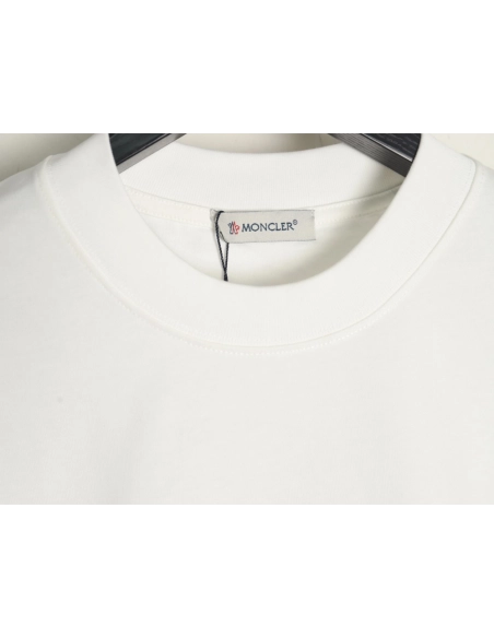 Moncler pixel fuzzy foam logo printed short-sleeved T-shirt,Moncler