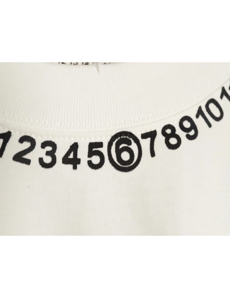 Maison Margiela printed logo crew neck short sleeve T-shirt,MAISON MARGIELA