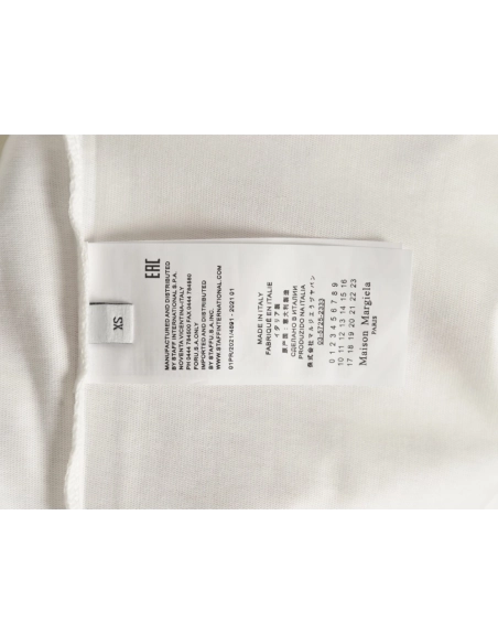 Maison Margiela printed logo crew neck short sleeve T-shirt,MAISON MARGIELA