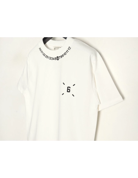 Maison Margiela printed logo crew neck short sleeve T-shirt,MAISON MARGIELA