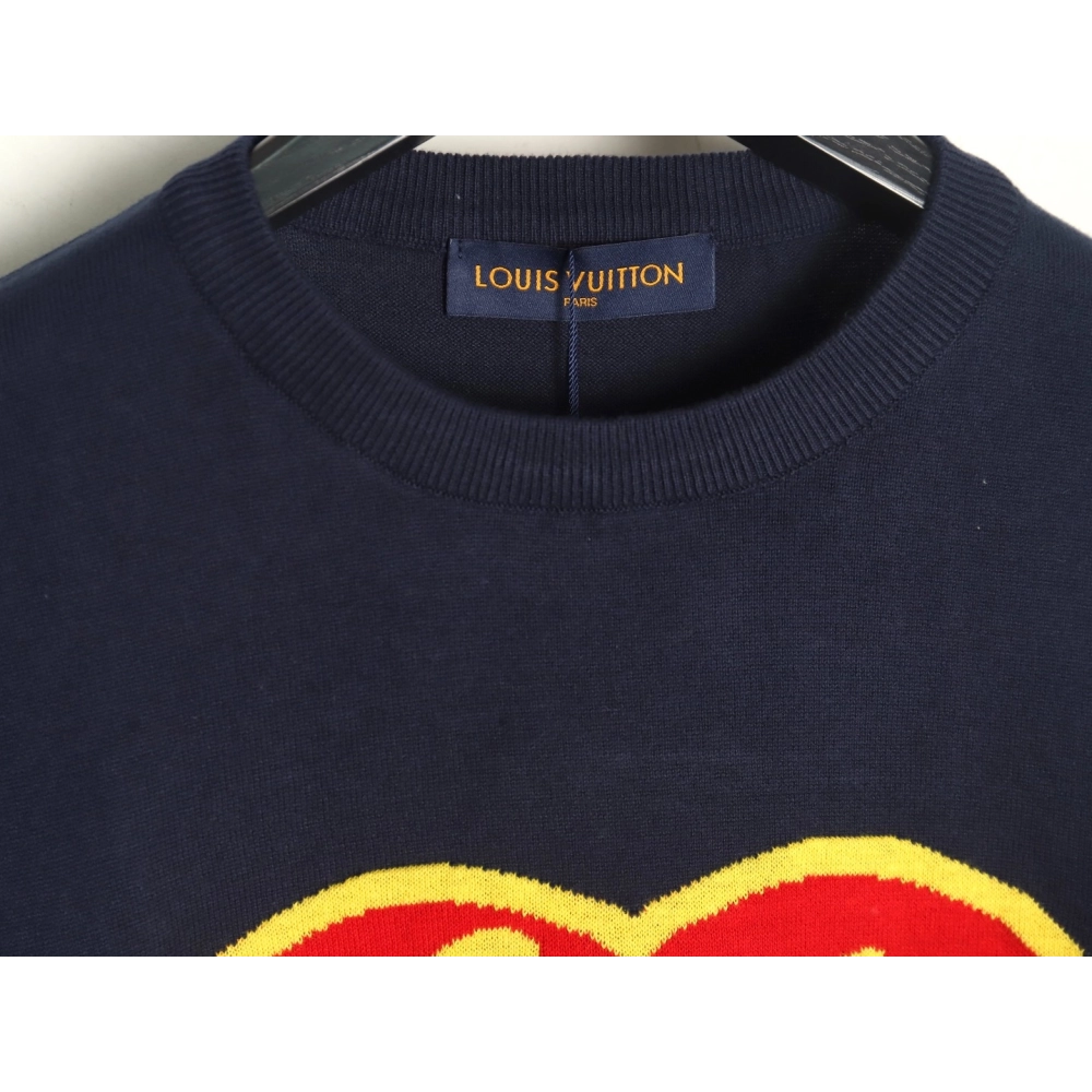 Louis Vuitton Nigo Heart Jacquard Wool Short Sleeves,Louis Vuitton