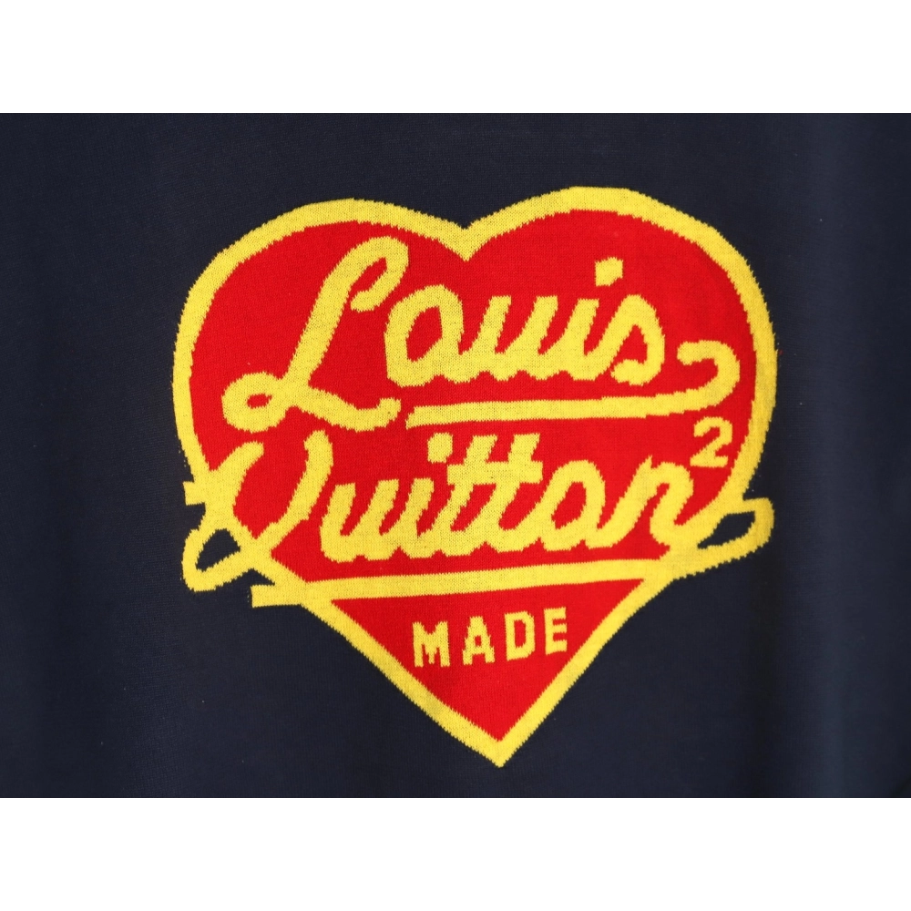 Louis Vuitton Nigo Heart Jacquard Wool Short Sleeves,Louis Vuitton