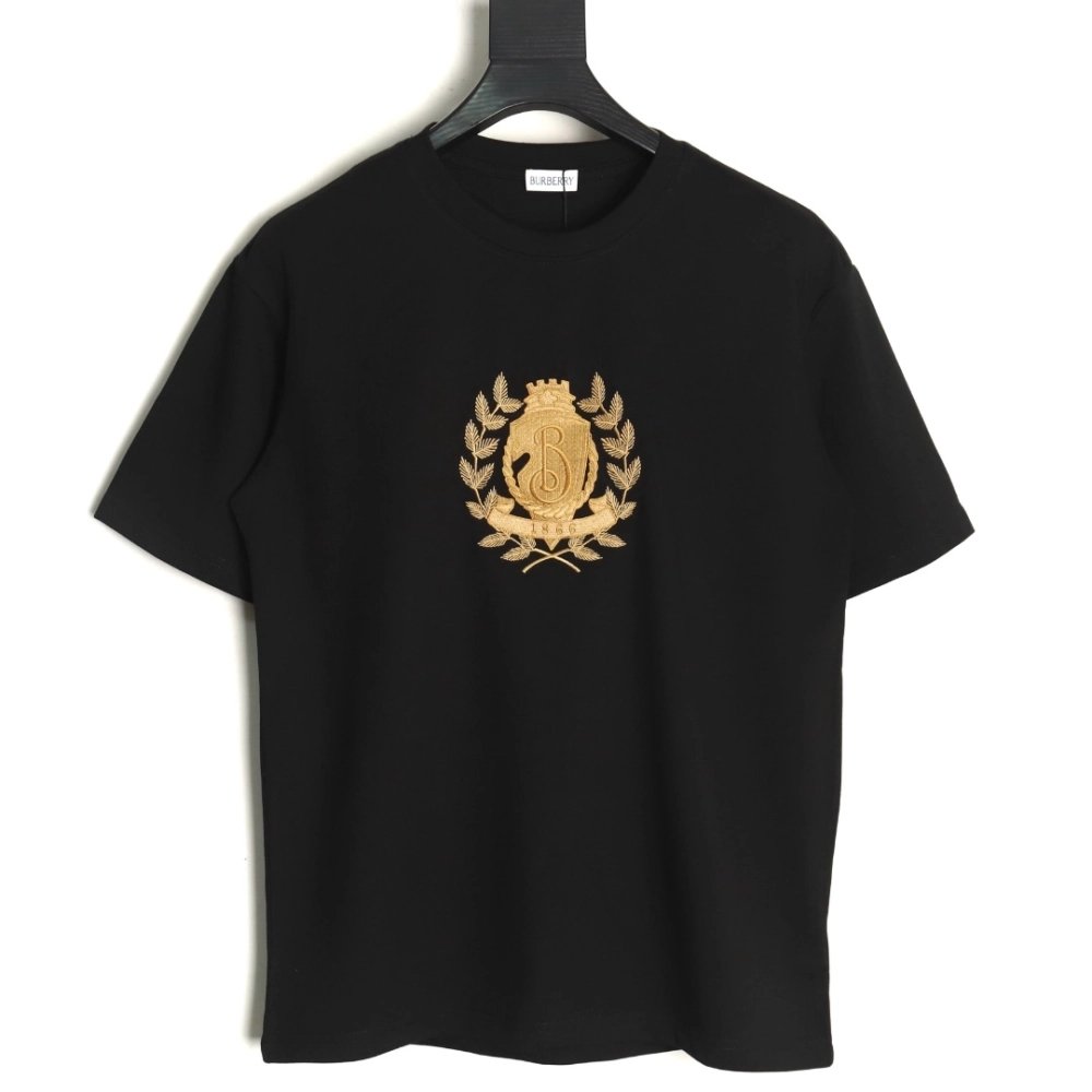 Burberry Gold Leaf Logo Short Sleeve T-Shirt TSK1,Burberry