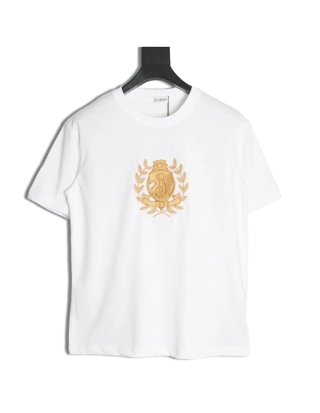 Burberry Gold Leaf Logo Short Sleeve T-Shirt,Burberry