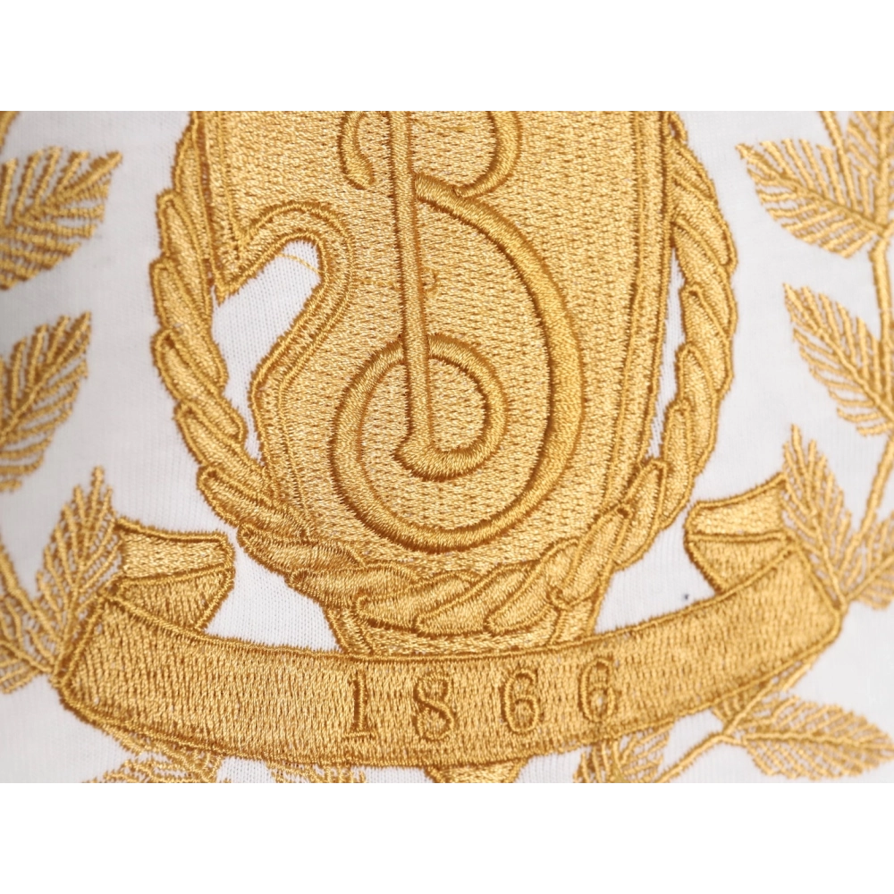 Burberry Gold Leaf Logo Short Sleeve T-Shirt,Burberry