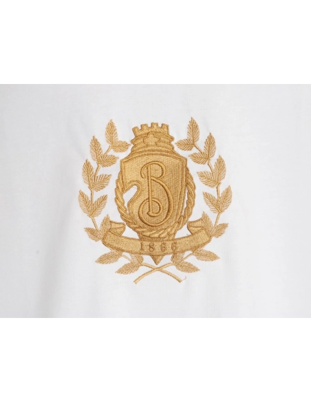 Burberry Gold Leaf Logo Short Sleeve T-Shirt,Burberry