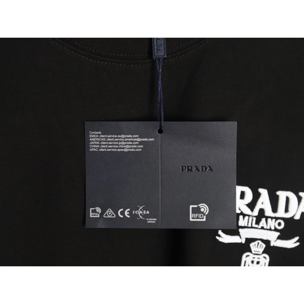 Prada chest small logo short sleeves TSK1,Prada
