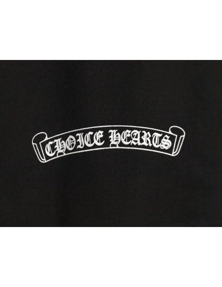 Chrome Hearts Sanskrit cross heavy foam print T-shirt TSK1,Chrome Hearts