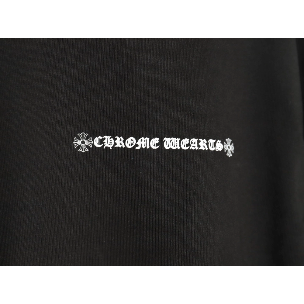 Chrome Hearts Sanskrit cross heavy foam print T-shirt TSK1,Chrome Hearts