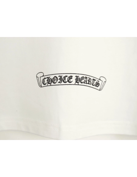 Chrome Hearts Sanskrit cross heavy foam print T-shirt,Chrome Hearts