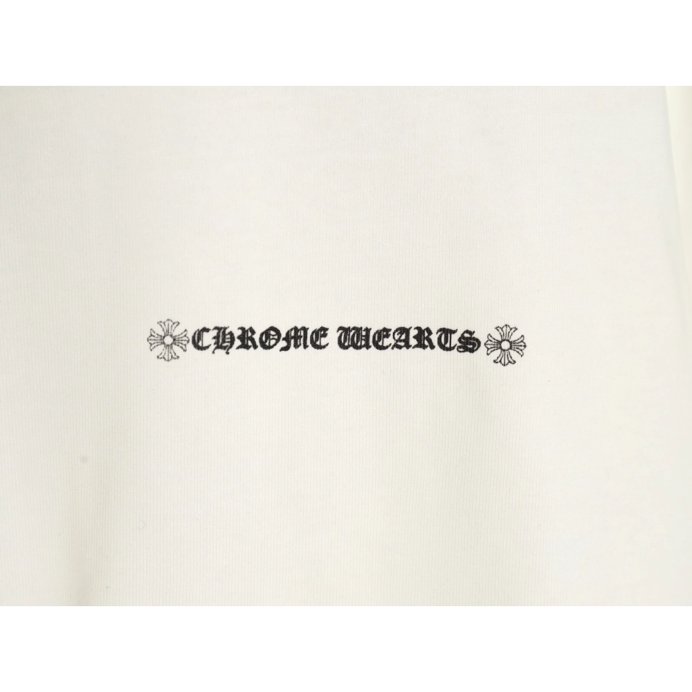 Chrome Hearts Sanskrit cross heavy foam print T-shirt,Chrome Hearts