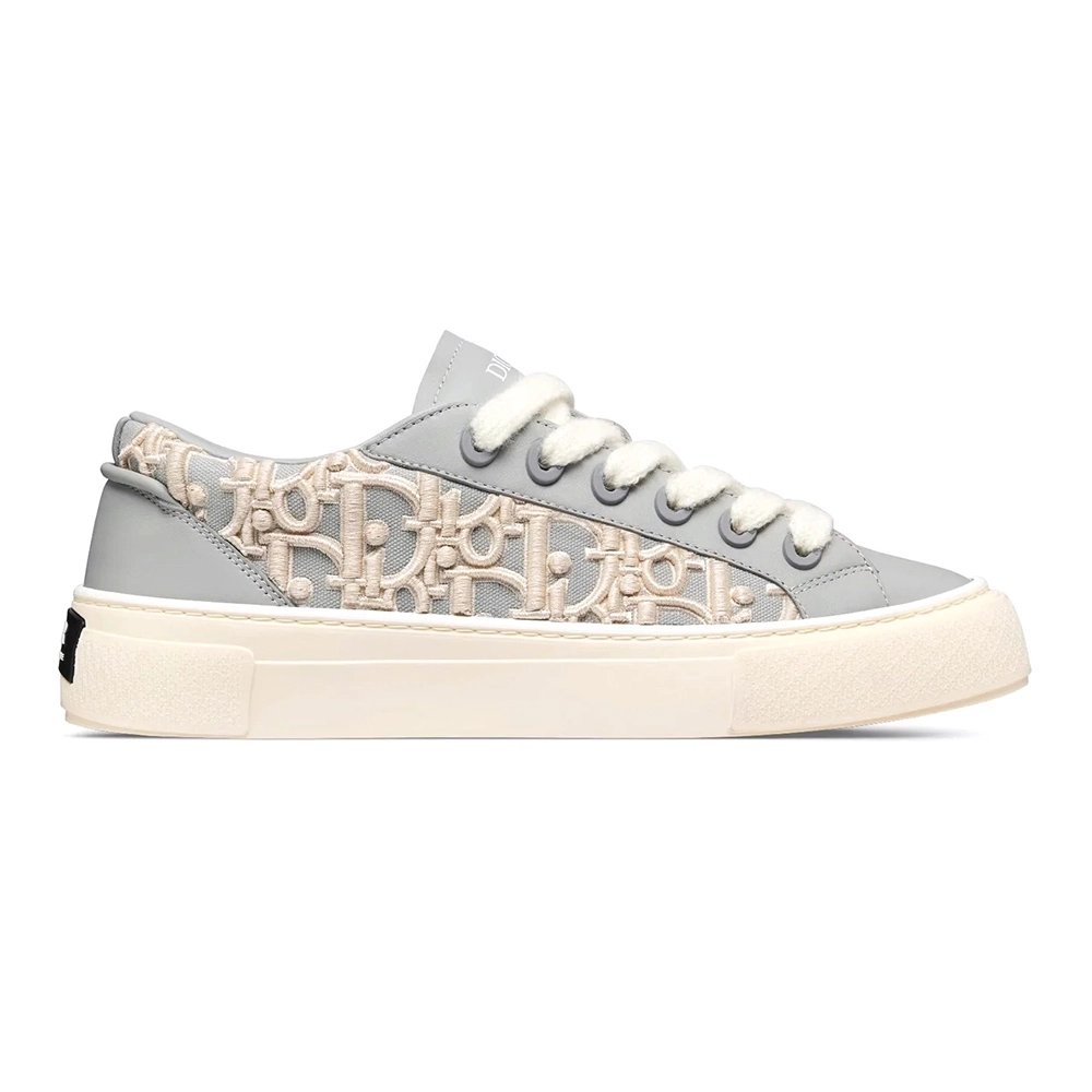 Dior B33 Oblique Raised Embroidery Sneaker Gray,DIOR B33,DIOR Sneakers,More Brands