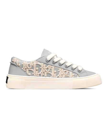 Dior B33 Oblique Raised Embroidery Sneaker Gray,DIOR B33,DIOR Sneakers,More Brands