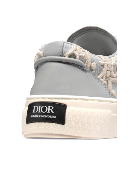 Dior B33 Oblique Raised Embroidery Sneaker Gray,DIOR B33,DIOR Sneakers,More Brands