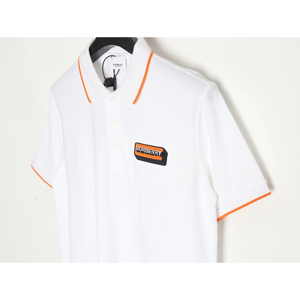 Burberry embroidered badge polo short sleeve,Burberry Shirt,Shirt,APPAREL