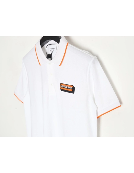 Burberry embroidered badge polo short sleeve,Burberry Shirt,Shirt,APPAREL