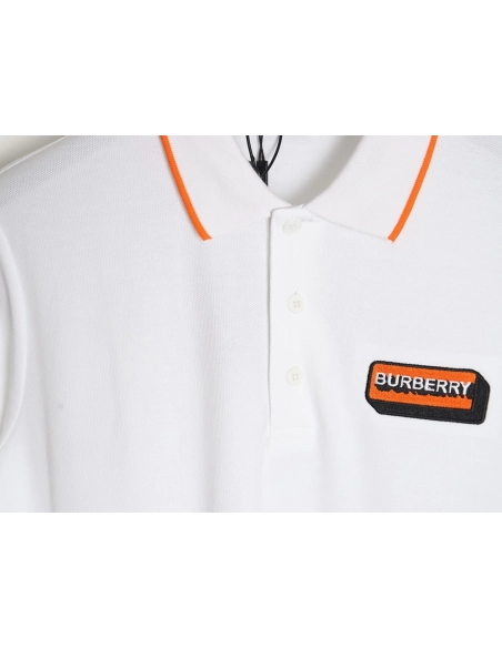 Burberry embroidered badge polo short sleeve,Burberry Shirt,Shirt,APPAREL