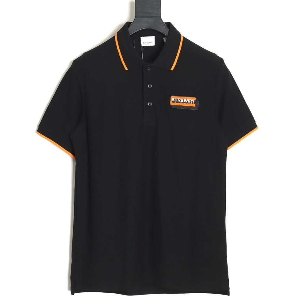 Burberry embroidered badge polo short sleeve,Burberry Shirt,Shirt,APPAREL