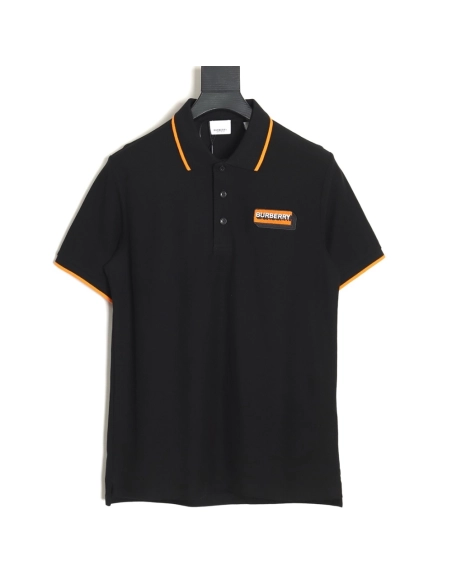 Burberry embroidered badge polo short sleeve,Burberry Shirt,Shirt,APPAREL