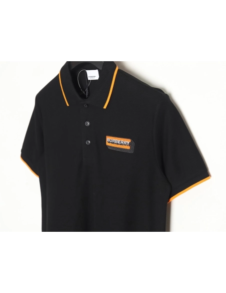Burberry embroidered badge polo short sleeve,Burberry Shirt,Shirt,APPAREL