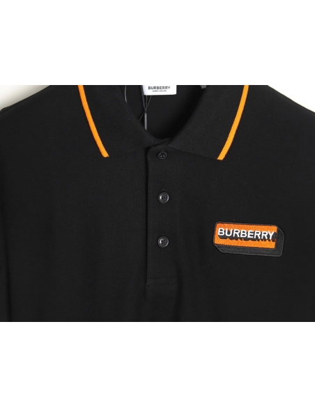 Burberry embroidered badge polo short sleeve,Burberry Shirt,Shirt,APPAREL