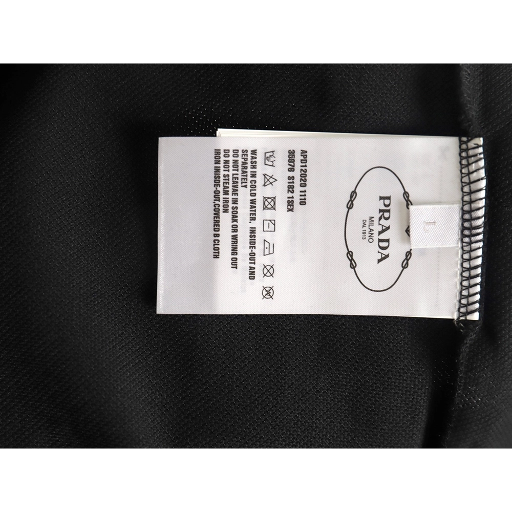 Prada Pocket Silicone Trim Short Sleeve Polo Shirt,Prada Shirt,Shirt,APPAREL