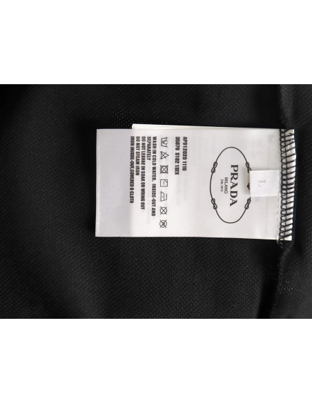 Prada Pocket Silicone Trim Short Sleeve Polo Shirt,Prada Shirt,Shirt,APPAREL