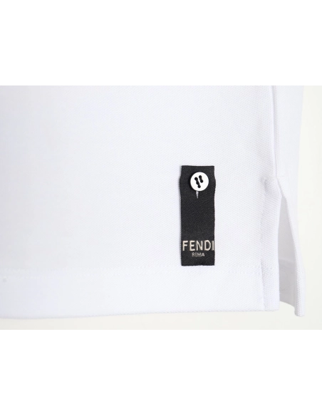 Fendi FF placket shortsleeved polo shirt,Fendi Shirt,Shirt,APPAREL
