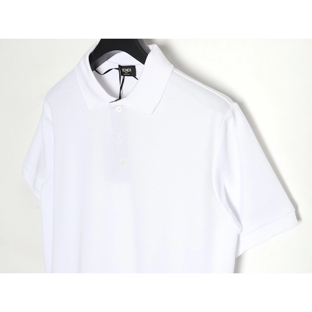 Fendi FF placket shortsleeved polo shirt,Fendi Shirt,Shirt,APPAREL