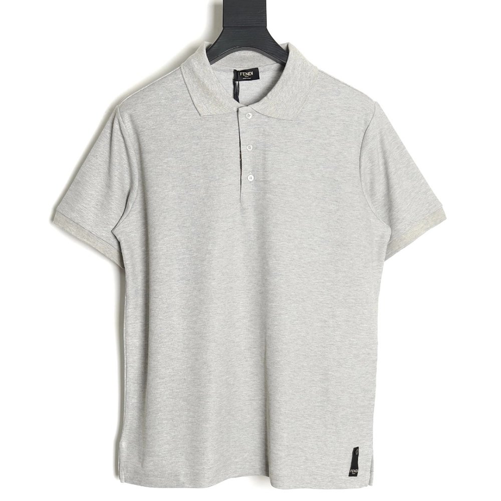 Fendi FF placket shortsleeved polo shirt,Fendi Shirt,Shirt,APPAREL