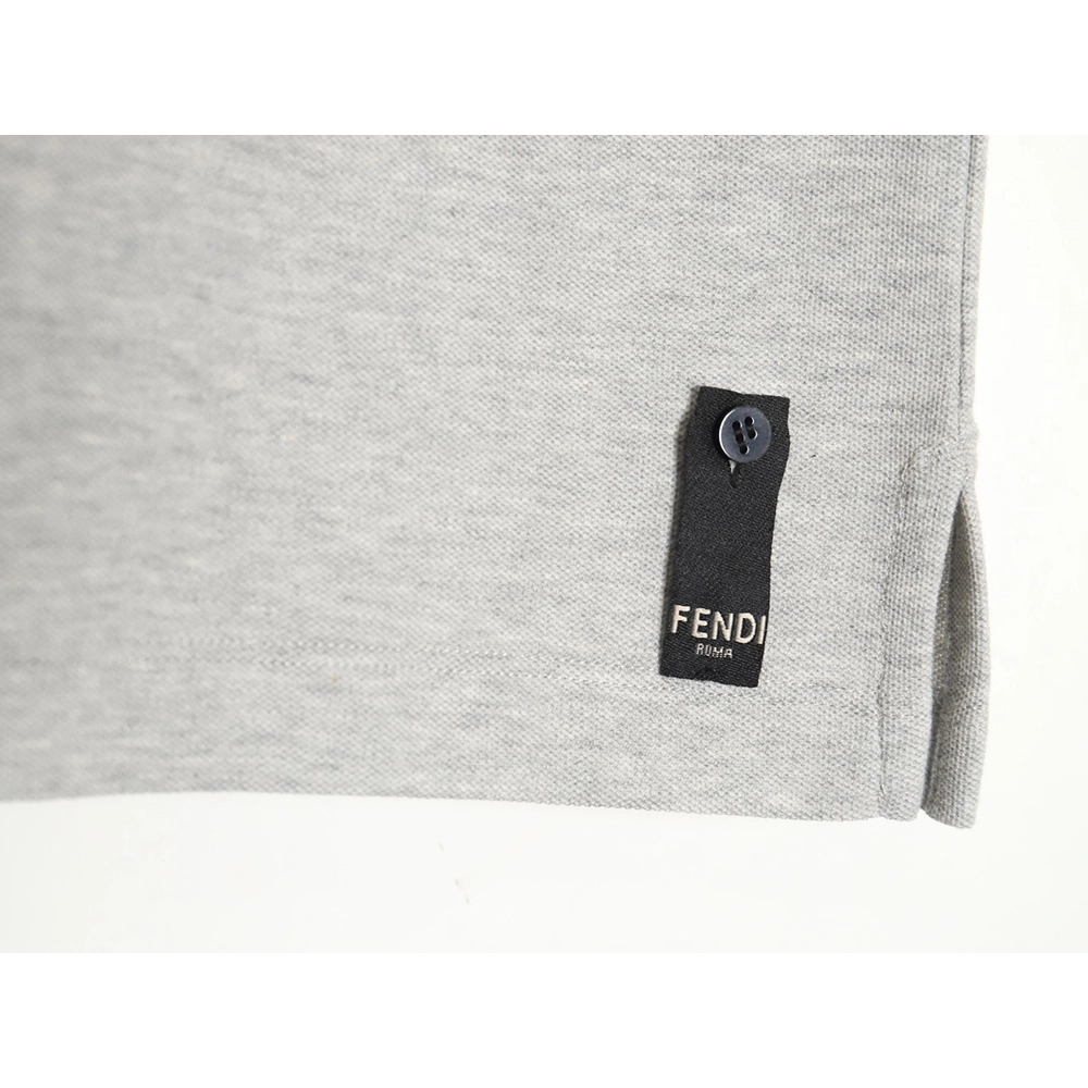 Fendi FF placket shortsleeved polo shirt,Fendi Shirt,Shirt,APPAREL