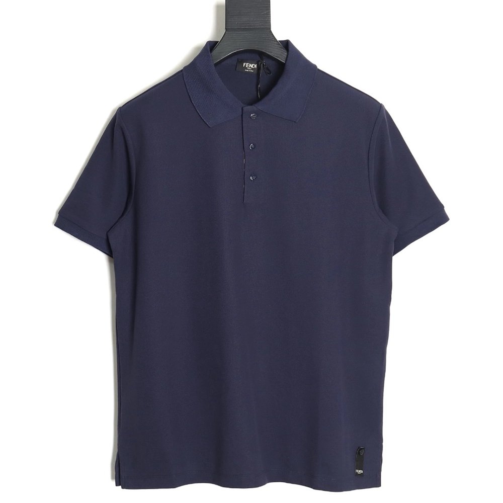 Fendi FF placket shortsleeved polo shirt,Fendi Shirt,Shirt,APPAREL