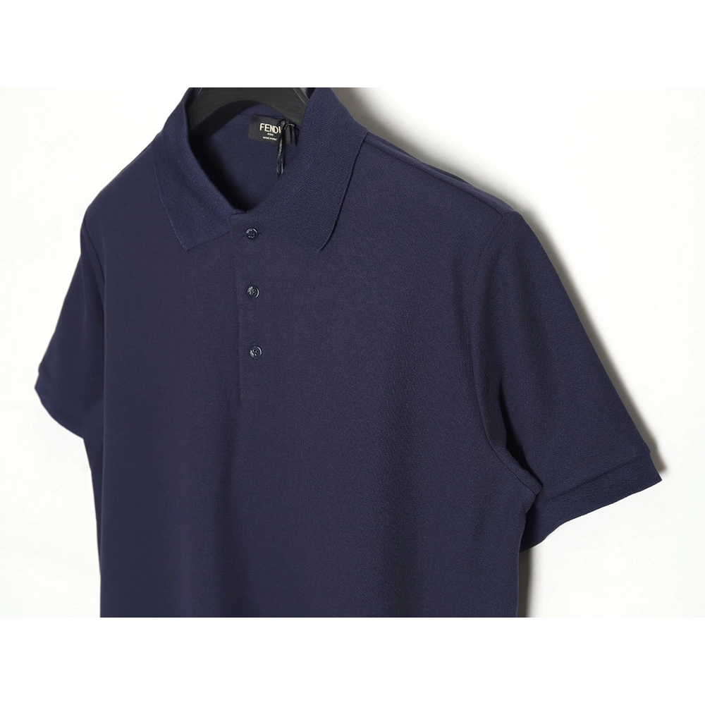 Fendi FF placket shortsleeved polo shirt,Fendi Shirt,Shirt,APPAREL