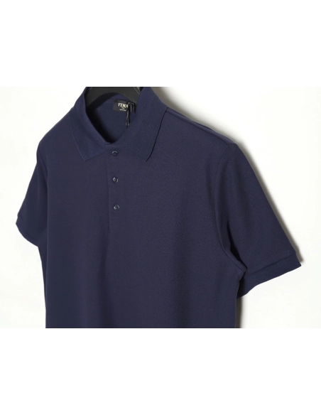 Fendi FF placket shortsleeved polo shirt,Fendi Shirt,Shirt,APPAREL