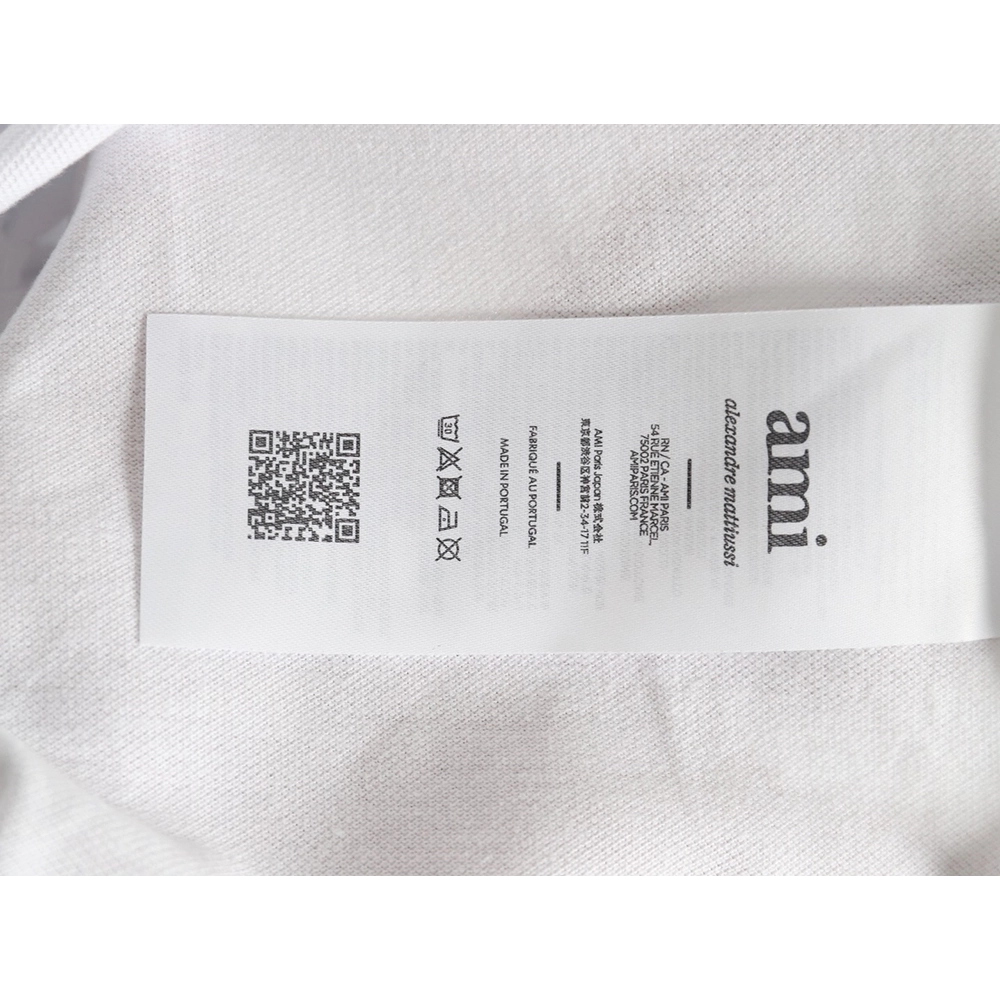 Ami Paris love embroidered Polo short sleeves,Ami Shirt,Shirt,APPAREL