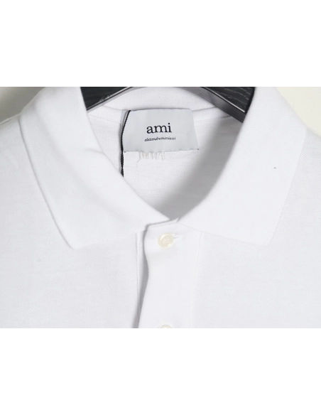 Ami Paris love embroidered Polo short sleeves,Ami Shirt,Shirt,APPAREL