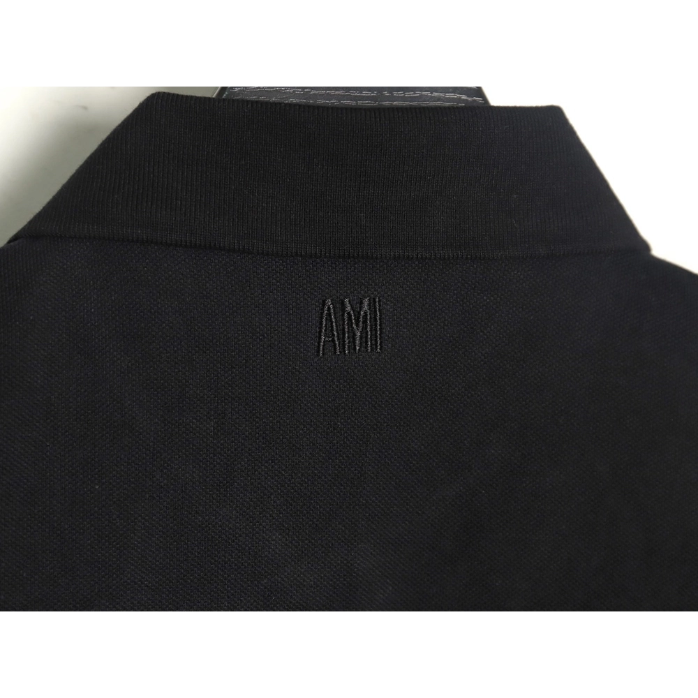 Ami Paris love embroidered Polo short sleeves,Ami Shirt,Shirt,APPAREL